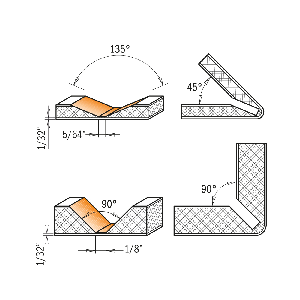 Čelná fréza pre Alucobond - D=18 I=7,4 A=90 S=8