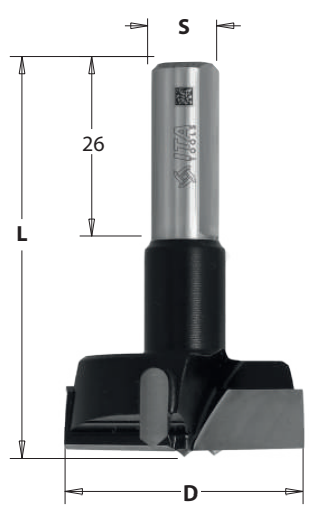 Strojové kovanie pre čapovacie stroje a CNC (D=22 mm; L=57,5 mm; S= 10x26 mm) RH