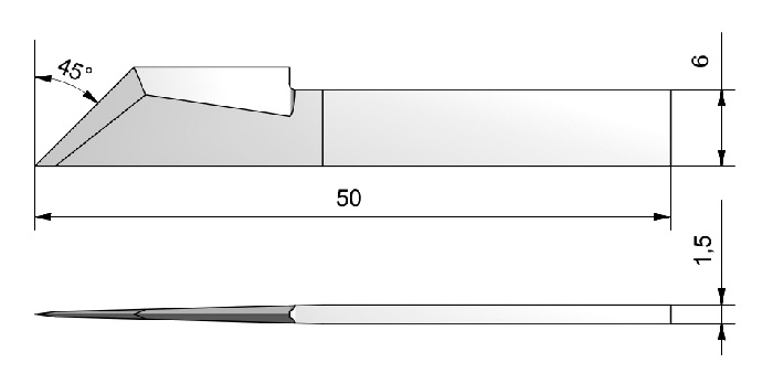 Plochý nôž ITA.46 BLD-SF346 i-346