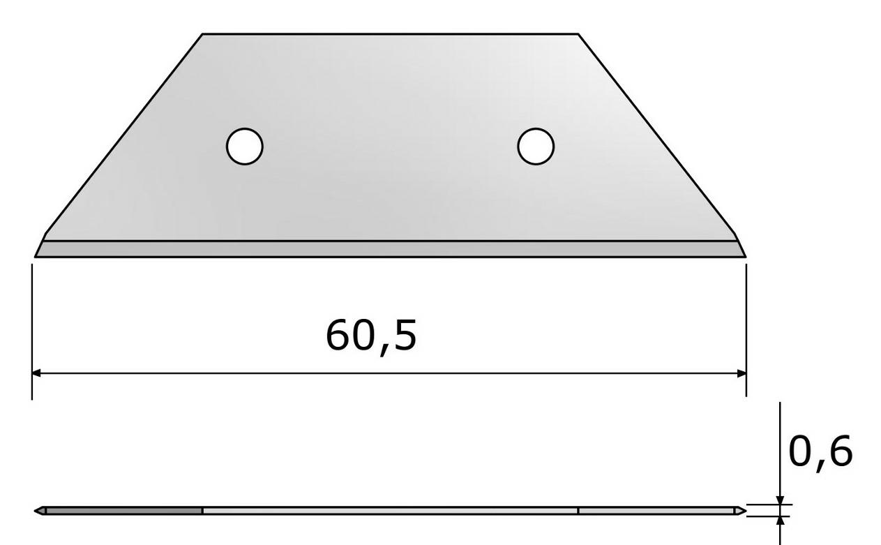 Plochý nôž ITA.511 BLD-TZ511