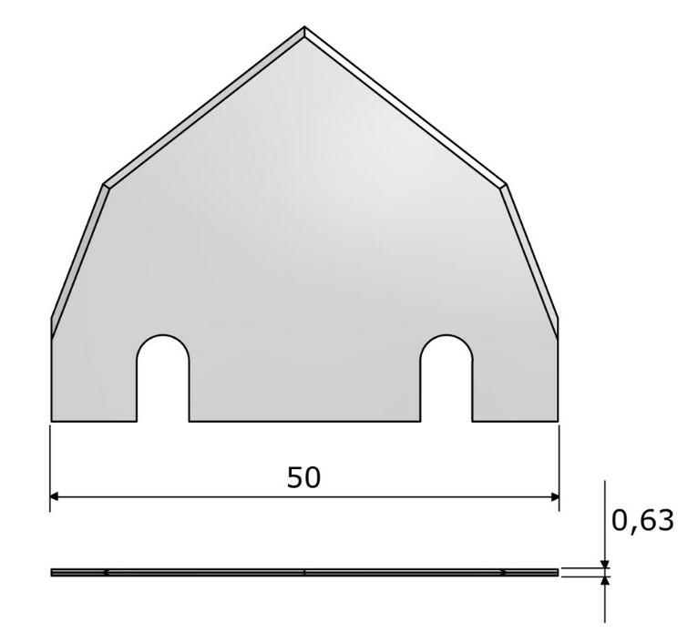 Plochý nôž ITA.562 BLD-DF562