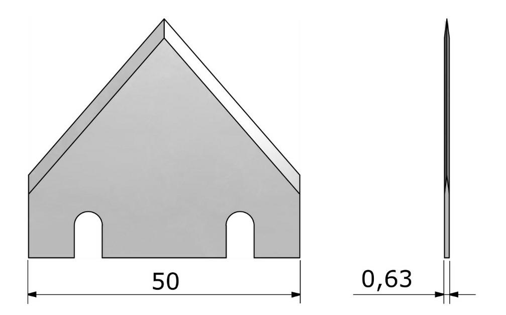Plochý nôž ITA.571 BLD-DF571