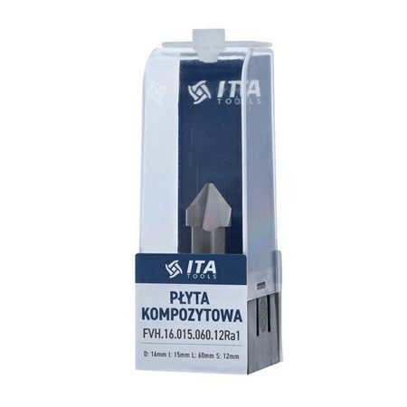 Fréza 915Ra|NVH pre ohýbanie Dibondu/Alucobondu (D=16; l=15; L=60; S=12) VHM, RH, Z2 Pozitívna