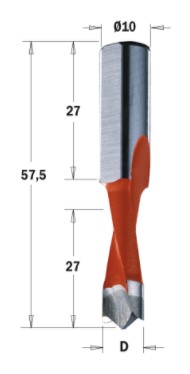 Kolíkový vrták EXTREME (D=9 mm; I=27 mm; L=57 mm; Z2) LH