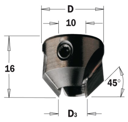 Objímka na upnutie na stopke (D=5-10 mm; D1=20 mm; Z2) RH