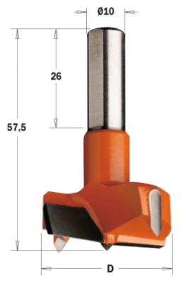 Skrutkovací vrták na strojové vŕtanie (D=24 mm; L=57,5 mm; Z2) LH
